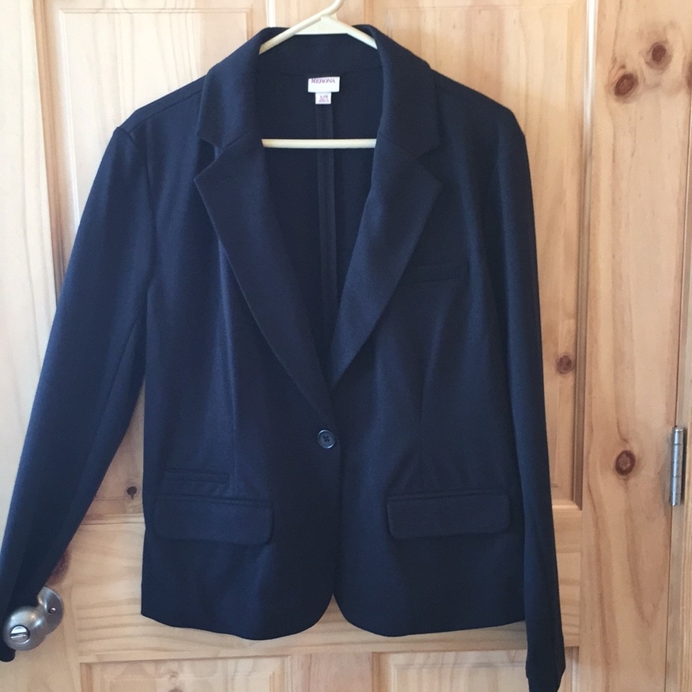Casual Black Blazer- Lg